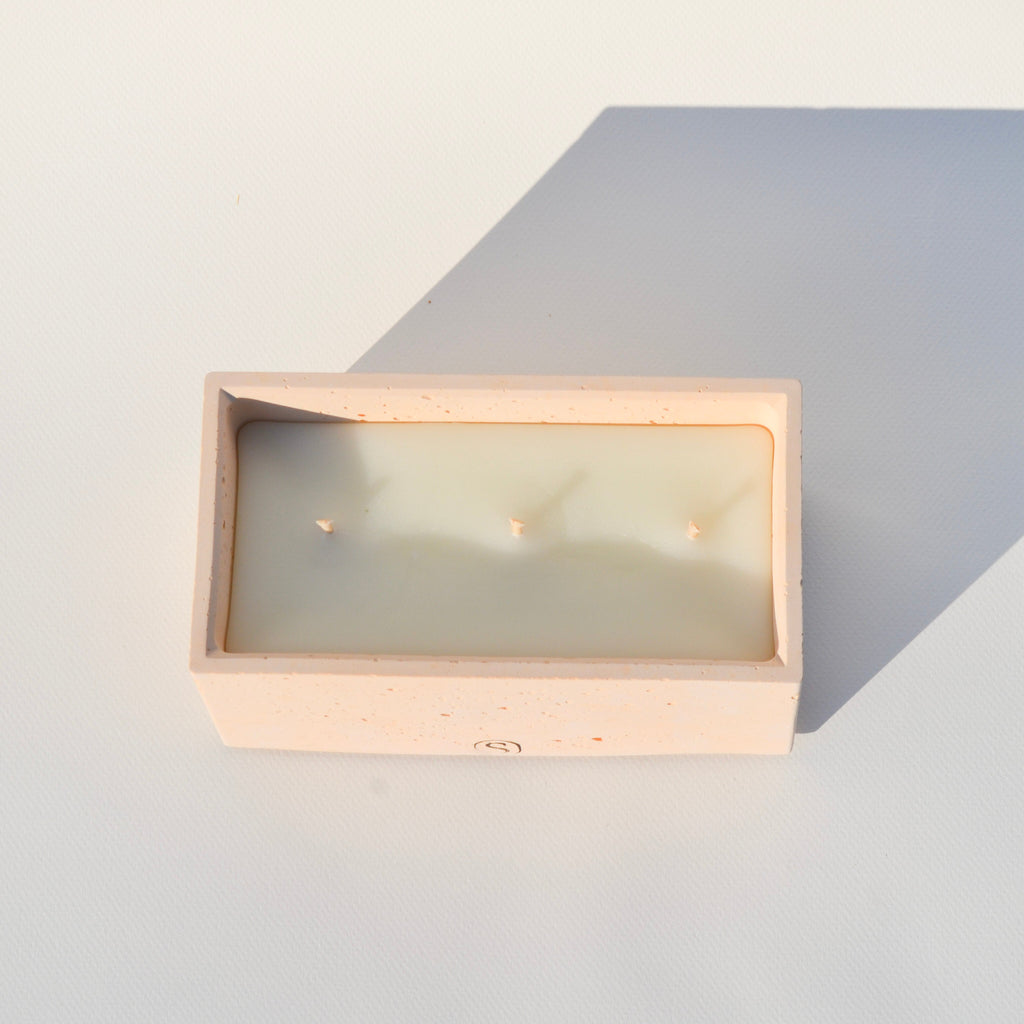Indoor candle // Rectangle // Orange